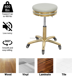 Tabouret de beauté moderne, chaise de <span class=keywords><strong>coiffeur</strong></span>, tabouret de barbier pour salon de coiffure, salon de manucure, tabouret de barbier rotatif réglable avec roulettes - Product Image 4