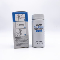 Bandelettes de test de chlore libre (0-10ppm) pour la désinfection/l'eau potable/les aquariums/les piscines/les spas/l'hôtellerie OEM