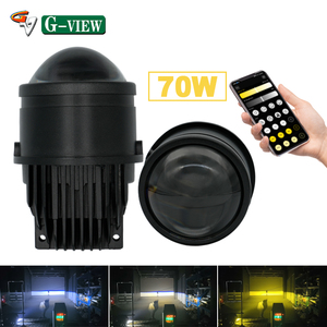 Đèn chiếu sương mù điều khiển ứng dụng di động g-view 70W Đèn LED Luces Para ô tô 6000K 4300K 3000K đèn sương mù Mini - Product Image 1