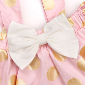 Conjunto de Dos Piezas de Verano 2022 para Bebés, Vestido de Algodón con Estampado de Lunares para Fiestas, Body para Bebés - Product Image 5