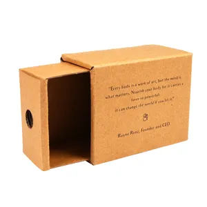 Новое поступление, роскошный картонный ящик коричневого цвета на заказ, бумажная коробка с подарочной упаковкой