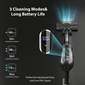 Aspiradora Inalámbrica de Mano LANJI P1 Pro BLDC260W Cyclone, con Batería, para Hogar Inteligente, Seca, para Hotel y Automóvil - Product Image 4