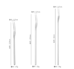 Fourchette à long manche en acier inoxydable 304 pour fruits, desserts et cornichons, idéale pour la vente en gros - Product Image 3