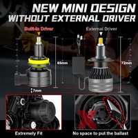 Nouvelle ampoule de phare à 6 côtés 360 degrés phares de voiture style plug-in led feux de voiture