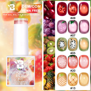 BOZLIN Factory Großhandel Obst Cat Eye Gel Hema Free Obst Cat Eye Magnetic Gel Polish Benutzer definiert Ihr Logo <span class=keywords><strong>Cateye</strong></span> Gel Nagellack - Product Image 1