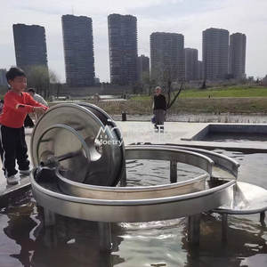 Rueda Hidrodinámica de Agua con <span class=keywords><strong>Tornillo</strong></span> de Arquímedes Moetry, Equipo Educativo Interactivo de Acero Inoxidable para Parques Infantiles Residenciales y Escolares - Product Image 5