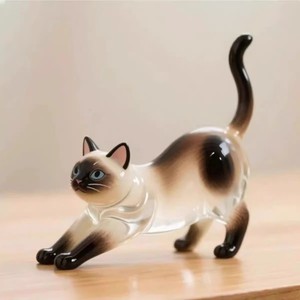 Llavero de estatuilla de gato transparente de nueva llegada | Contenedor de recuerdo de pelo de mascota | Encanto de resina personalizado para memoria y decoración de mascotas - Product Image 6