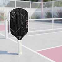 Raquette de pickleball sans bordure en fibre de carbone 3K alvéolée, personnalisable, pour l'entraînement, haute qualité, durable, portable, USAPA Entertainment