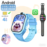 Nuevo Reloj Inteligente para Niños D19 Android 4G GPS 2025 con Tarjeta SIM, Cámara, Videollamada, Whatsapp, Resistente al Agua, Modo SOS, Reloj Telefónico para Niños