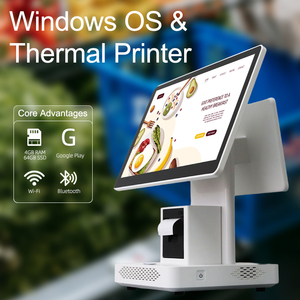 เครื่องบันทึกเงินสดระบบ POS รุ่น PT-2323P สำหรับ <span class=keywords><strong>Windows</strong></span> พร้อมหน้าจอสัมผัสขนาด 15.6 นิ้ว หน้าจอรองขนาด <span class=keywords><strong>10</strong></span>.1 นิ้ว และเครื่องพิมพ์ขนาด 58 มม. สำหรับธุรกิจค้าปลีก - Product Image 1