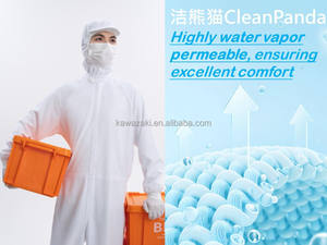 หมวกแก๊ปใส่ทำงานระบายอากาศป้องกันไฟฟ้าสถิตย์ใส่สบายสำหรับโรงงานอาหารผู้ใหญ่ใช้ได้ทั้งชายและหญิง100% โพลีเอสเตอร์สีขาว - Product Image 3