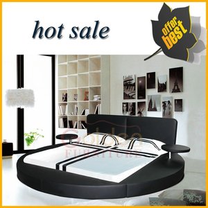 Hot Bán Sang Trọng Nội Thất Phòng Ngủ Thiết Lập Đầy Đủ Da Nữ Hoàng Kích Thước Vòng Giường Trên Bán - Product Image 4