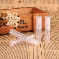 2ml 3ml 5ml 10ml atomiseur vide en plastique à sertir Mini parfum échantillon cosmétique vaporisateur à brume Fine