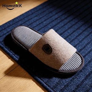 Chaussons en <span class=keywords><strong>feutre</strong></span> ouverts et confortables, respirants, rayés, pour l'intérieur, avec <span class=keywords><strong>semelle</strong></span> antidérapante pour hommes - Product Image 2