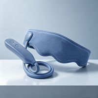 Masseur oculaire chauffant rechargeable avec pression d'air, masque intelligent pour les yeux, pour les yeux gonflés et les cernes, arrêt automatique après 15 minutes, aide au sommeil