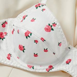 2026 комплект для секса оптом, чистый сексуальный женский бюстгальтер с принтом розы, веселое нижнее белье, фабрика - Product Image 3