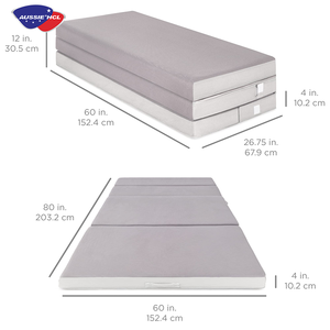 Colchón Plegable de Primera Calidad con Capa Superior Acolchada, Protector de Colchón, Colchón de Espuma Viscoelástica Plegable y Portátil, Comprar en Línea - Product Image 5