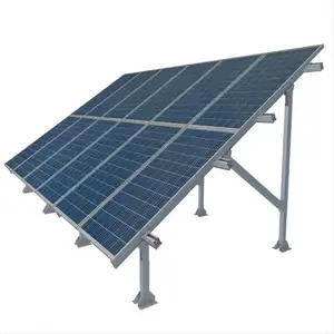 نظام تركيب أرضي للطاقة الشمسية PV من الخلايا الضوئية لوحات طاقة شمسية مع دعامات تركيب هيكل تركيب أرضي للطاقة الشمسية