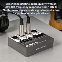 Boîtier DI actif 4 canaux pour guitare avec égalisation d'impédance, suppression du bruit et isolation