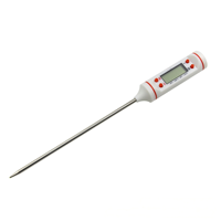 Thermomètre alimentaire numérique LCD avec sonde en acier inoxydable, mesure de température double unité pour cuisine, cuisson, barbecue, expériences en laboratoire