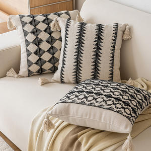 Modern Geometric Throw Pillow Square Cotton Linen Cover Removable Decorative <b>Cushion</b> For Sofa Bedroom Home Decor - Product Image 5