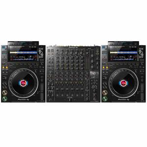 ชุดแพ็คเกจเครื่องเล่นดีเจ 2 CDJ-3000 Flagship Pro-DJ Multi Players พร้อมมิกเซอร์คอนโทรลเลอร์ระดับมืออาชีพ 6 แชนแนล DJM-V10 - ใช้พลังงานแสงอาทิตย์/แบตเตอรี่ สำหรับใช้งานกลางแจ้ง - Product Image 4