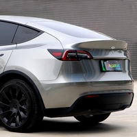 CARLAS 1.52*16 Liquide Gris Argent Autocollant De Voiture Film Haute Qualité Auto-Guérison Résistant Aux Rayures TPU Changement De Couleur Body Wrap