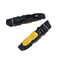 Repose-pieds arrière antidérapants en aluminium et caoutchouc pour passager, fixation M8 pour moto Street Bike G T R