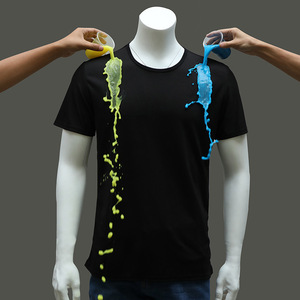 <span class=keywords><strong>Camisetas</strong></span> ajustadas unisex Cool Ice Anti-Stain Knitted Custom Logo Basic Classic Blank Advertising Tee Camiseta Lisa para <span class=keywords><strong>hombre</strong></span> - Product Image 2