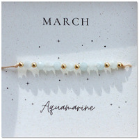 Bracelet de perles d'agate naturelle fait à la main pierre de naissance 12 mois pour un look bohème à la mode