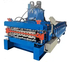 Hydraulic Press Color Coated Corrugated Metal Roofing Sheet Tile Making Machine