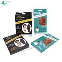 Emballage de bonnet d'accessoires pour cheveux Boîte à bonnet personnalisée en satin de soie Boîte à bonnet pour médicaments avec logo privé