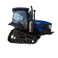 Tracteur agricole sur chenilles Lovol Oubo M1002 d'occasion, moteur diesel et boîte de vitesses, 100 CV, 12 vitesses avant