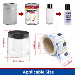 Machine d'étiquetage automatique pour canettes <span class=keywords><strong>de</strong></span> boissons, jus, bière, bouteilles rondes en <span class=keywords><strong>plastique</strong></span> PET et bocaux - Product Image 2