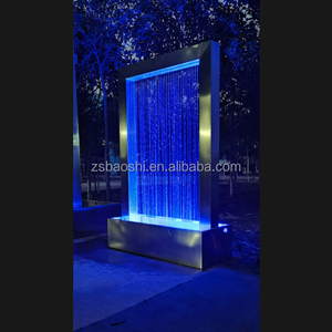 Fontaine <span class=keywords><strong>de</strong></span> cascade extérieure moderne grand <span class=keywords><strong>jardin</strong></span> carré décoratif mur lumière LED en acier inoxydable caractéristique <span class=keywords><strong>de</strong></span> l'eau <span class=keywords><strong>pour</strong></span> étang <span class=keywords><strong>de</strong></span> cour - Product Image 6