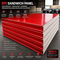 Panneau sandwich PU PIR haute densité, isolé thermiquement, pour murs et toitures, pour la construction de maisons préfabriquées et d'ateliers