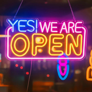 Letrero Abierto/Cerrado LED de Neón, Iluminación Publicitaria Colgante para Negocios, Uso las 24 Horas en Hogares, Tiendas, Centros Comerciales, Taxis, Autos y Oficinas - Product Image 2