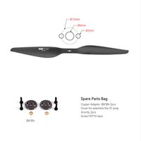 T-MOTOR P20*6 Hélice légère en fibre de carbone polie de 20 pouces à forte poussée pour avions RC et drones UAV