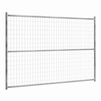 Clôture de sécurité amovible pour chantier, clôture mobile pour événements avec pieds en plastique stables, barricade métallique temporaire pour projets de construction