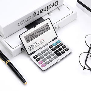 Calculadora plegable Joinus Js-700 de 12 dígitos, plateada, a pilas, calculadora electrónica para negocios y regalos promocionales - Product Image 3