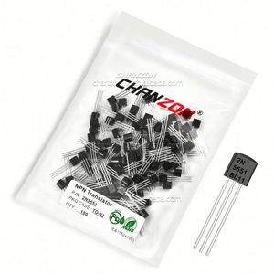 ทรานซิสเตอร์ไตรโอดแบบ2N5551เป็น92 NPN ชิ้นส่วนอิเล็กทรอนิกส์100ชิ้นสำหรับ PCB PCBA - Product Image 3