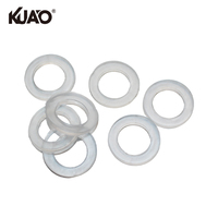 Entretoises et coussinets pour projets DIY, œillets flexibles transparents, rondelles en PVC transparent 3/4" 9 pièces