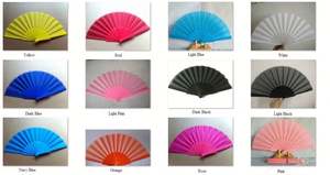 Abanico Plegable Clásico de Plástico Plano de Color Sólido para Damas, Abanico Plegable para Baile de Verano - Product Image 3