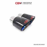 CGW Prix d'usine Vente en gros Silencieux d'échappement en titane à son agressif avec valve pour Audi S6 S7 S8 4.0T 2013+