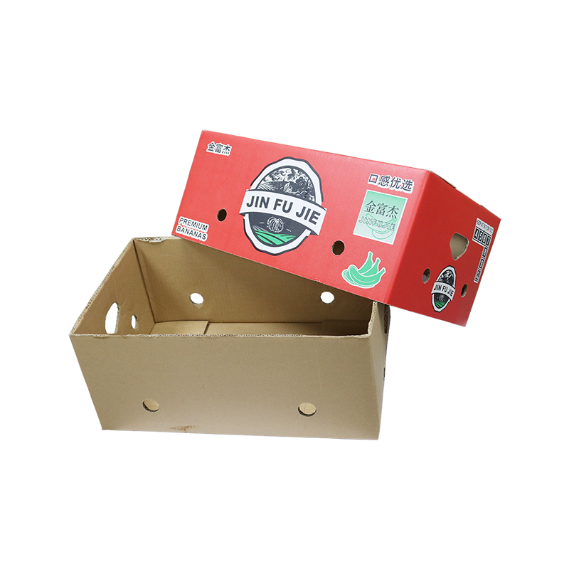 OEM Custom Folding Fresh Fruit Vegetable Cardboard Corrugated Carton Paper Box Packing Kraft Cardboard Vegetable Packable Boxes