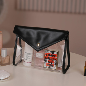 Cool Foldaway Uncloudy Glitter PVC Cosmétique Stockage Élastique Invulnérable Étui de Voyage Caverneux <span class=keywords><strong>Pochette</strong></span> de Voyage pour Maquillage Artiest - Product Image 4