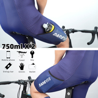 Cuissard de cyclisme Darevie personnalisé pour homme avec sangle en X, short de vélo avec 2 poches latérales, impression par sublimation, vente en gros