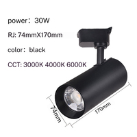 Système d'éclairage sur rail LED magnétique en aluminium, nouveau design, 6W/12W SMD, blanc chaud, sans scintillement, projecteur linéaire sur rail, CRI 80