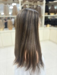 Perruque en cheveux humains vierges à 100 %, dentelle suisse HD, respirante <span class=keywords><strong>et</strong></span> transparente, taille de bonnet petite, moyenne, grande - Product Image 3