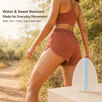 Patchs réutilisables anti-frottement pour cuisses en film PU et gel de silicone, transparents, imperméables et respirants pour femmes, usage quotidien